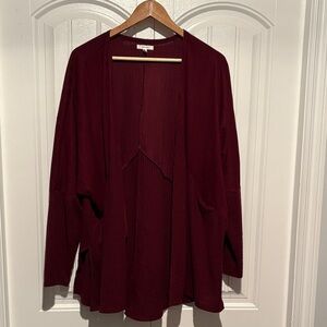 Maurices Deep Burgundy Cardigan